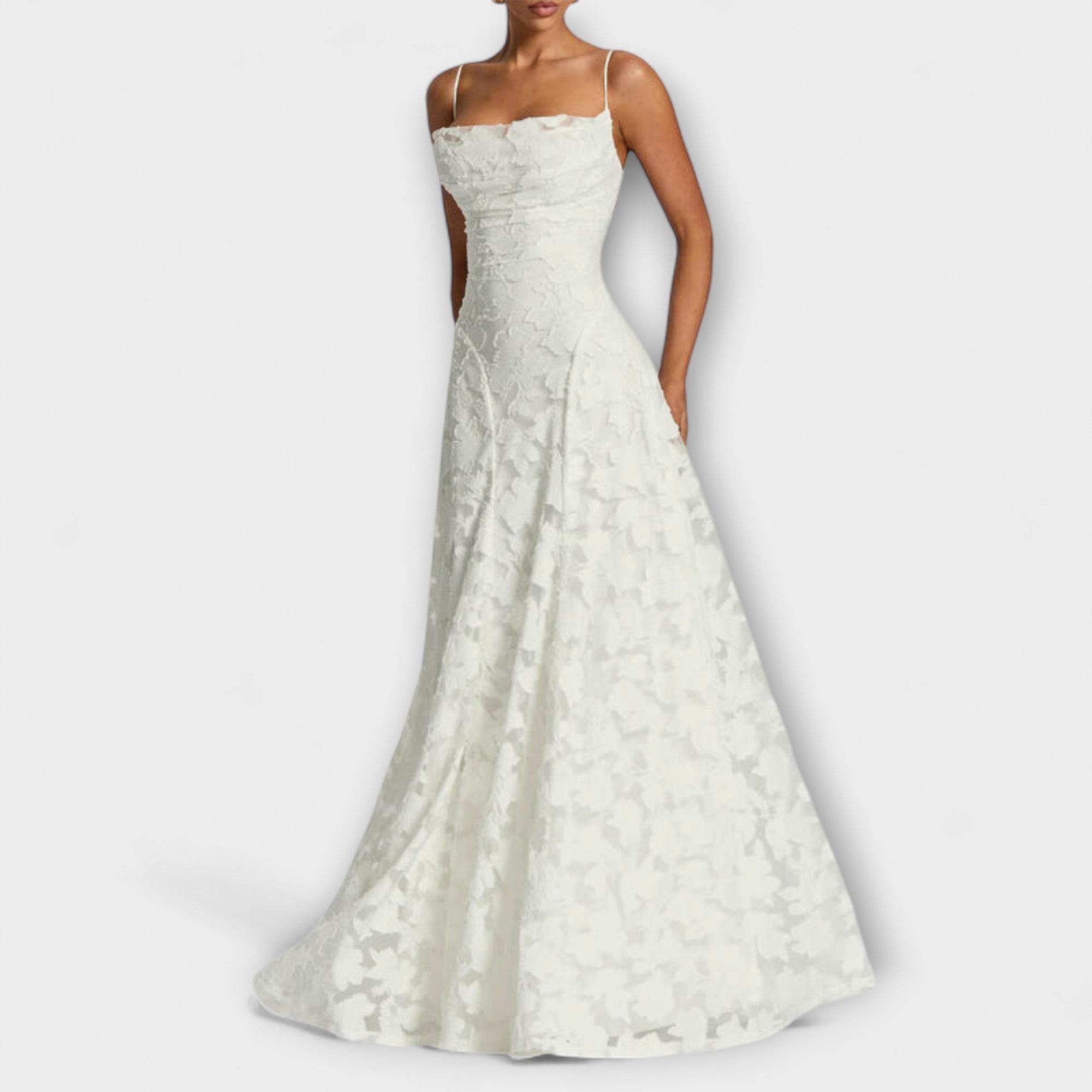 Emberly - Elegant Jacquard Maxiklänning