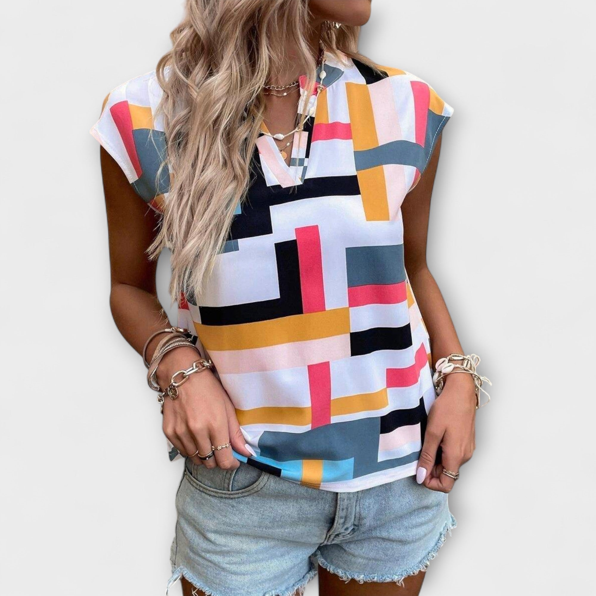 Chloe - Kortärmad Blus