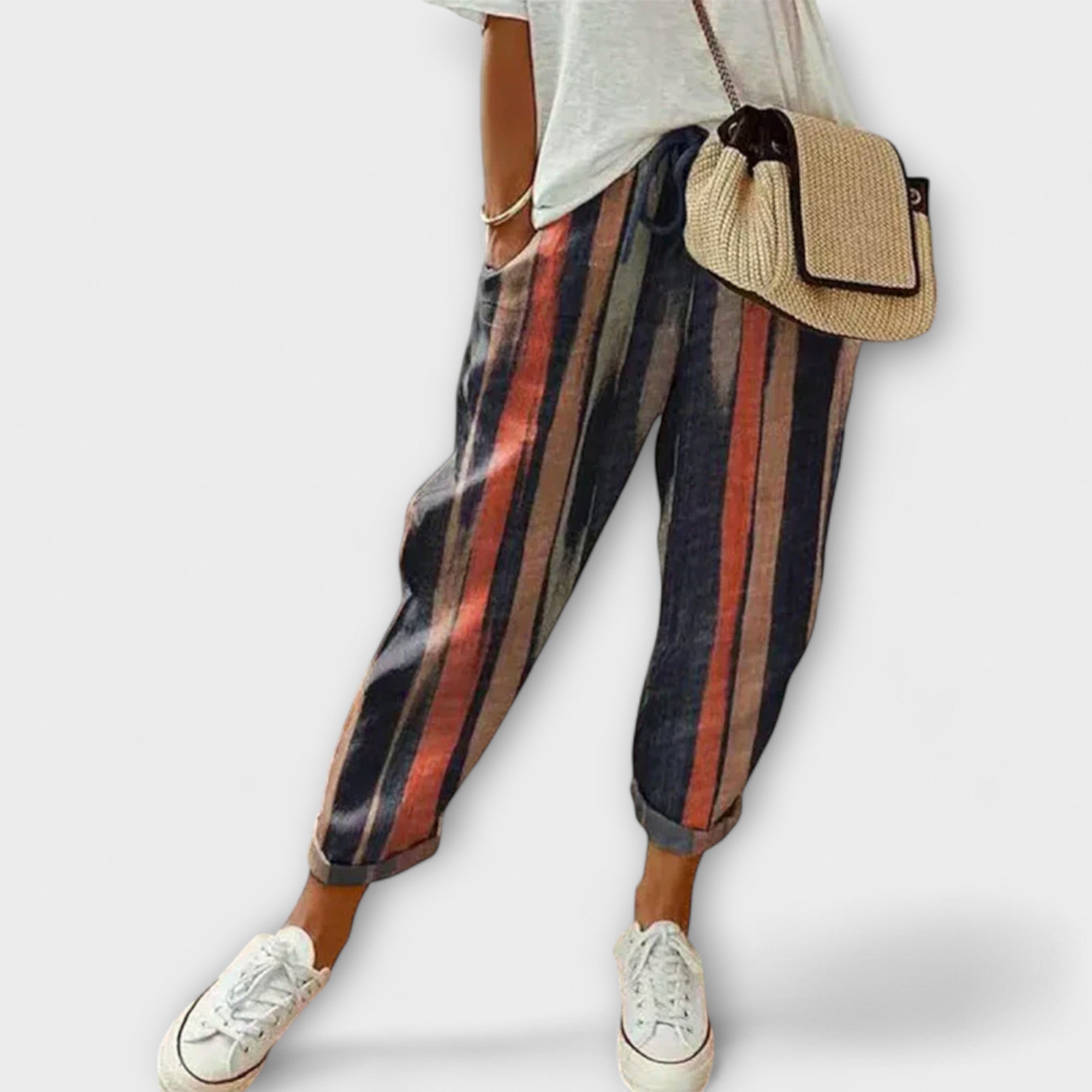 Burga - Bekväma bomulls-linbyxor