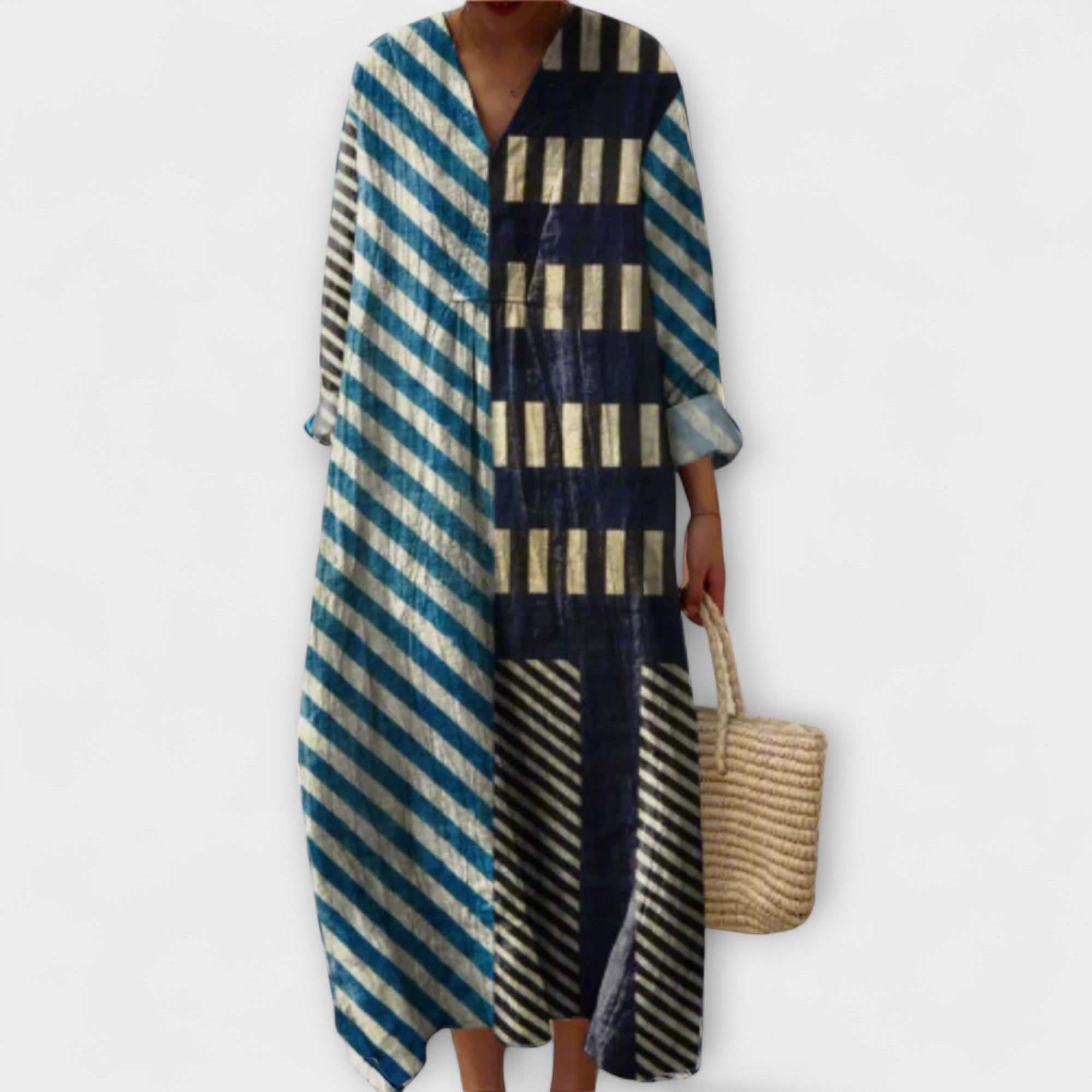 Elissa - Stilren geometrisk klänning