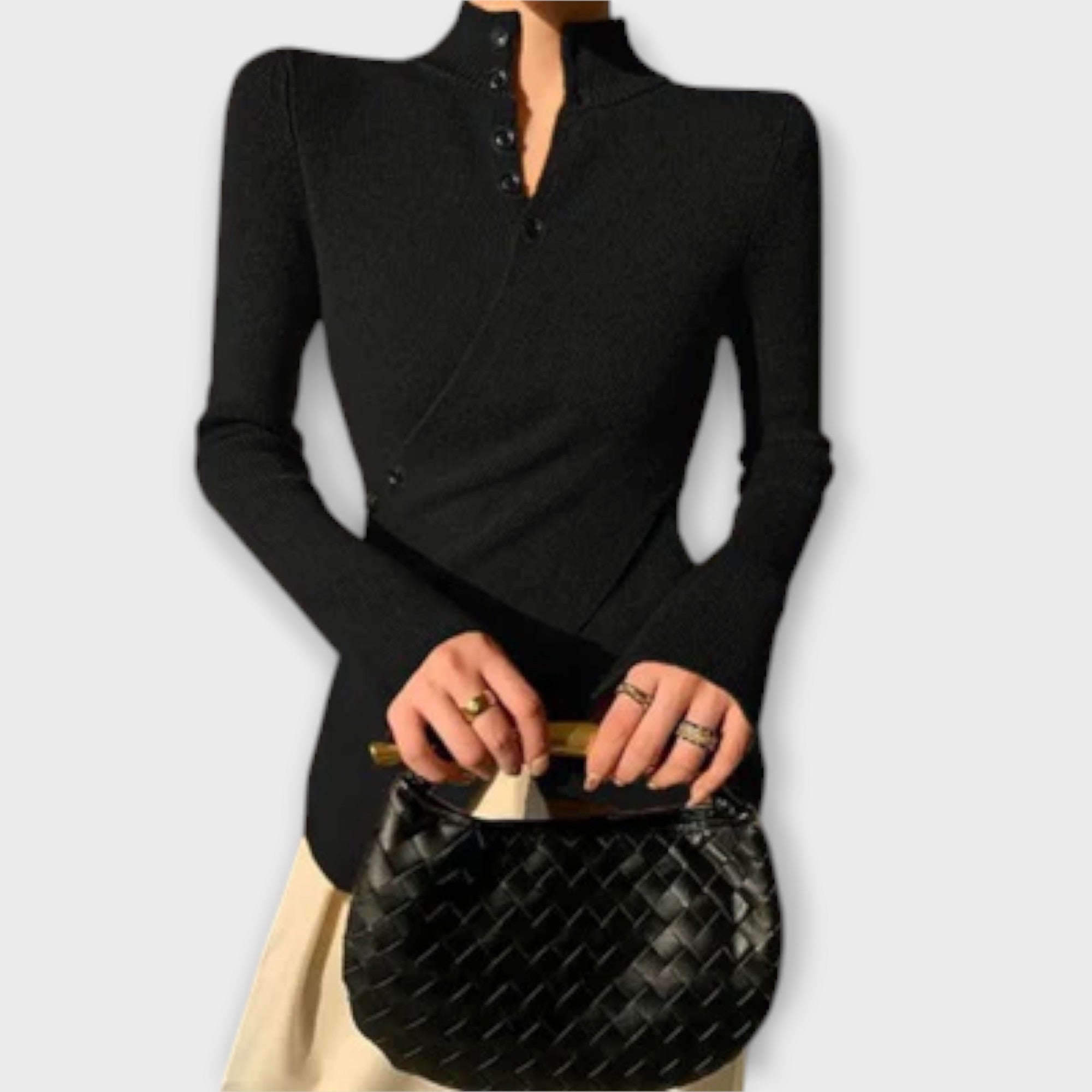 Michiko – Maglione elegante a maglia slim fit