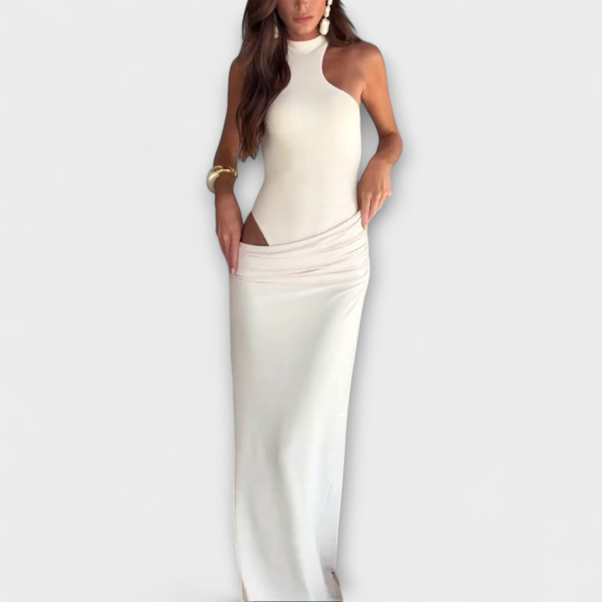 Minna - Vestido seductor sin mangas con recortes