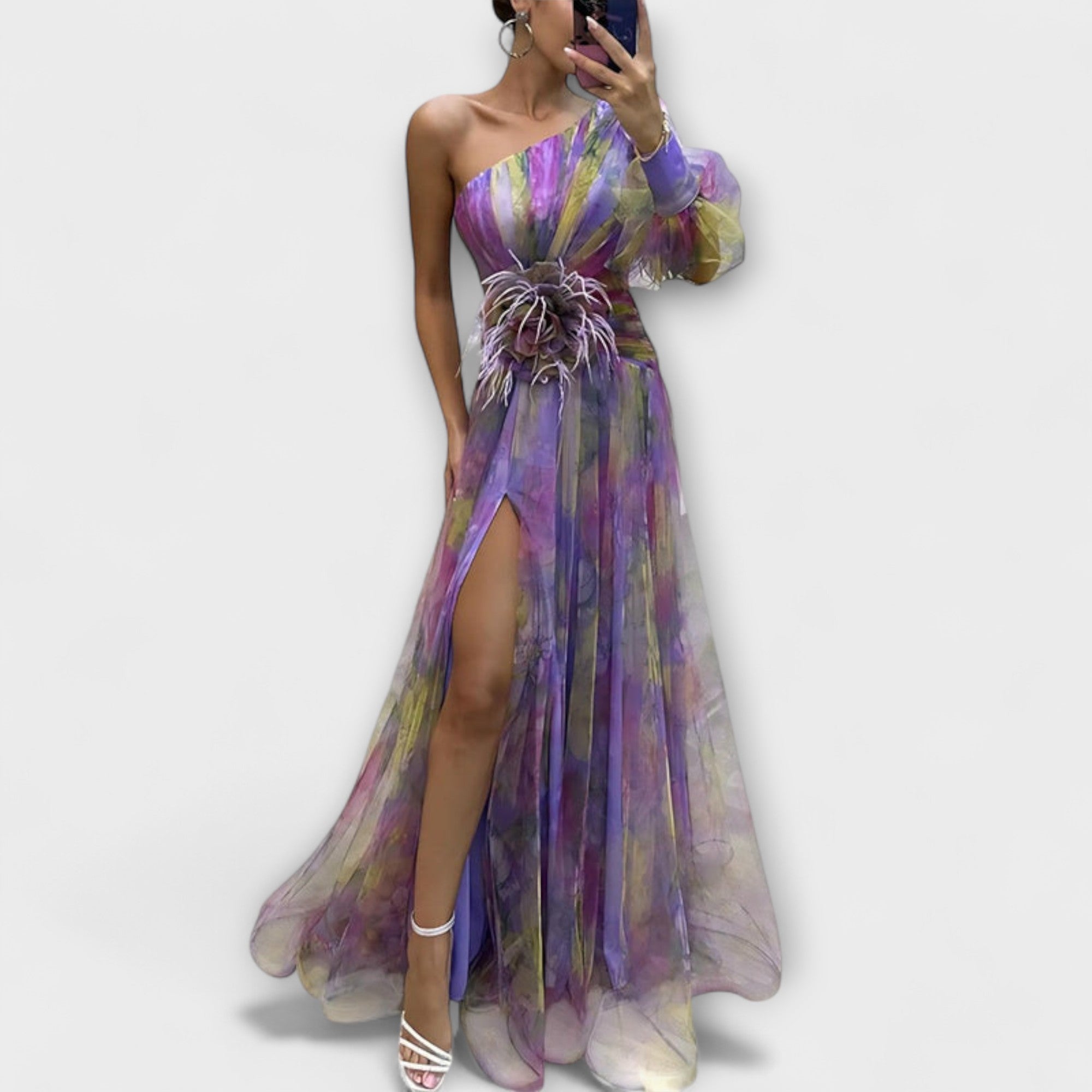 Minna – Vestido Maxi Amelie Asimétrico