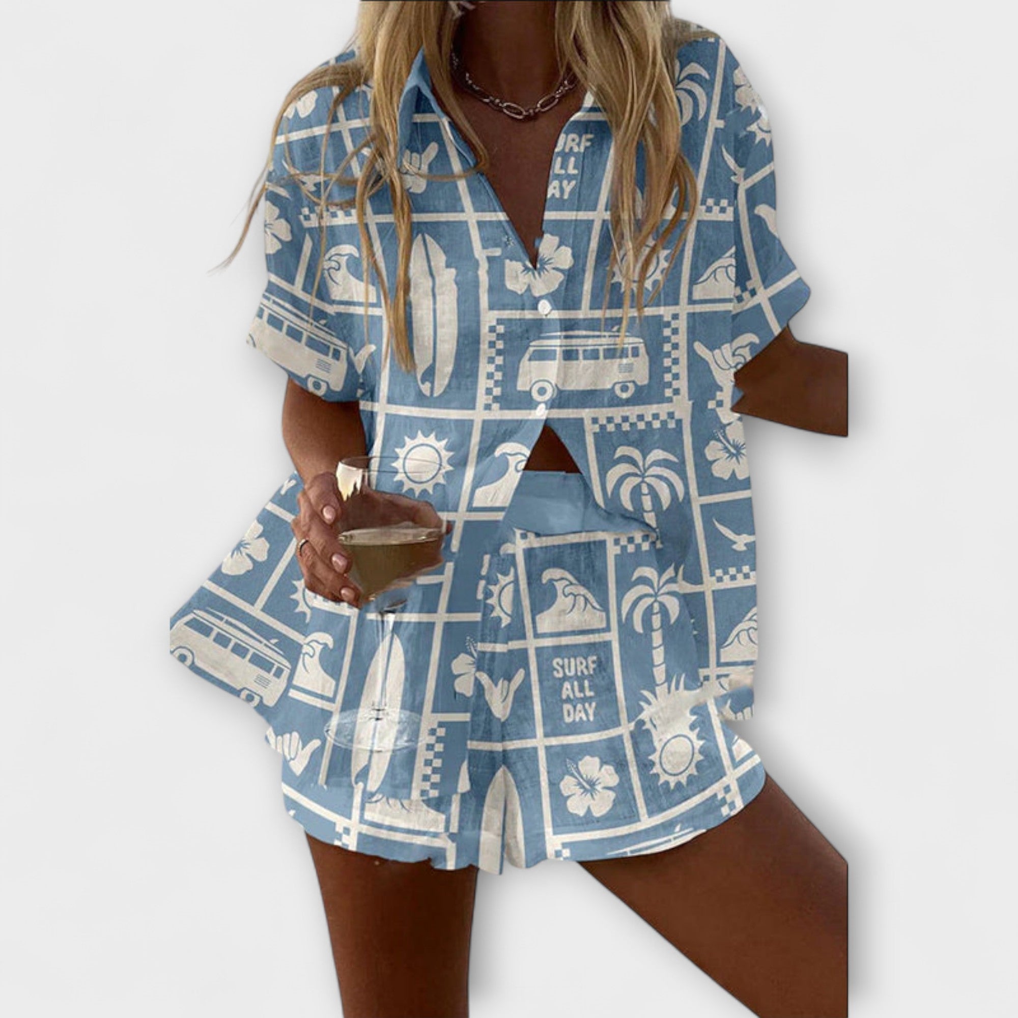 Trenara – Lekki wygląd z nadrukiem karawany