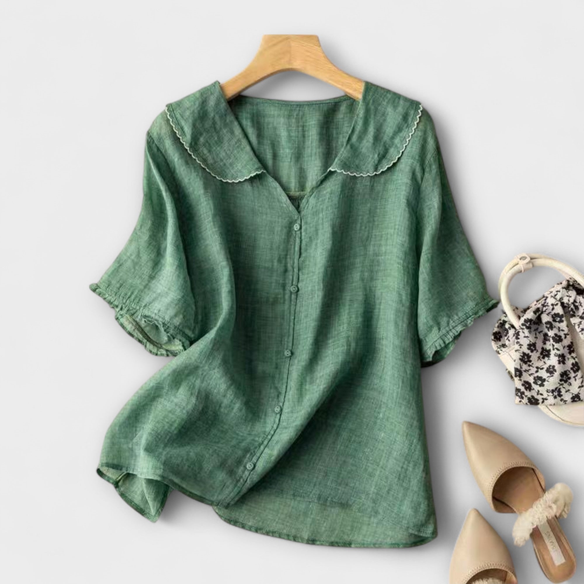 Brenda - linneskjorta