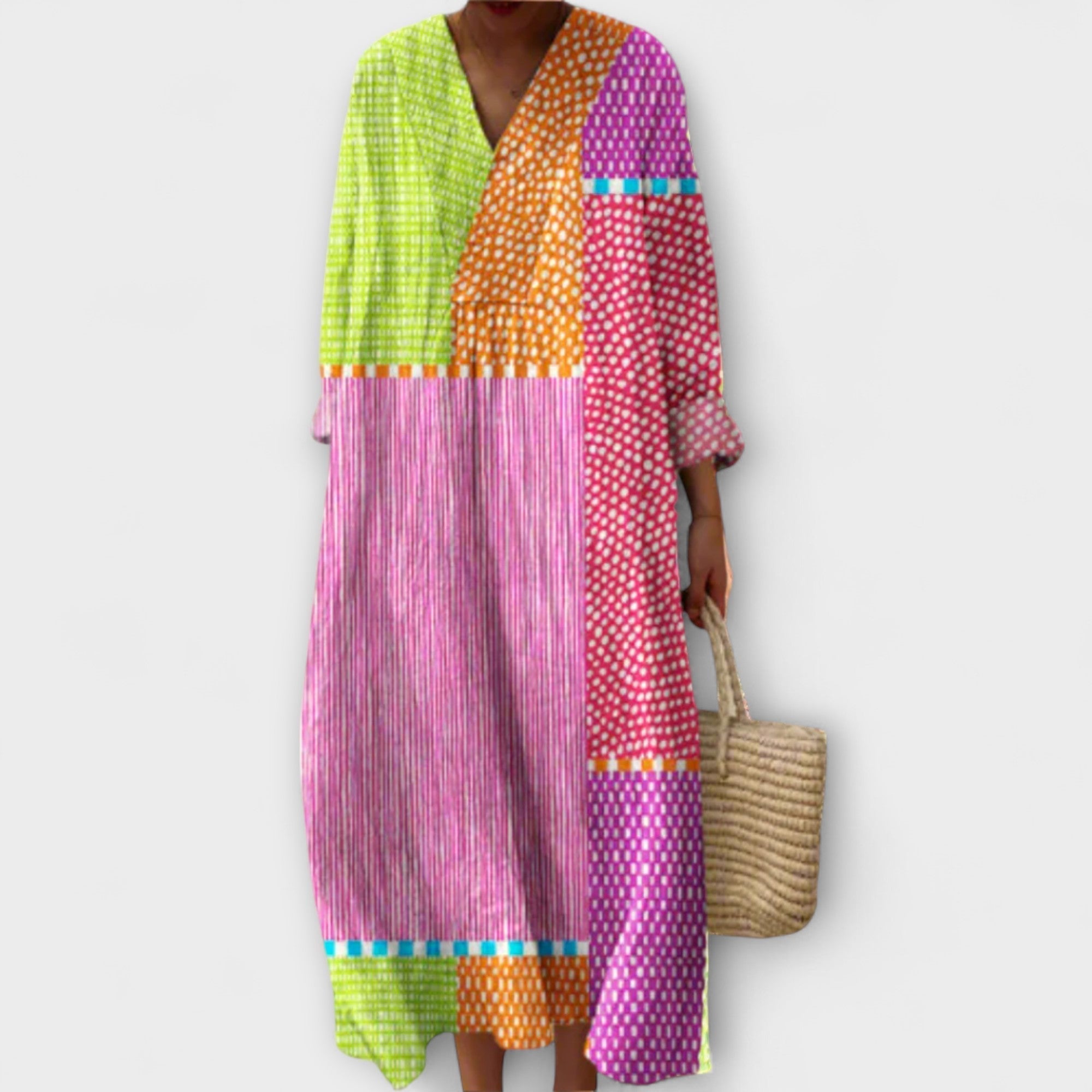 Mayo - Vestido geométrico elegante