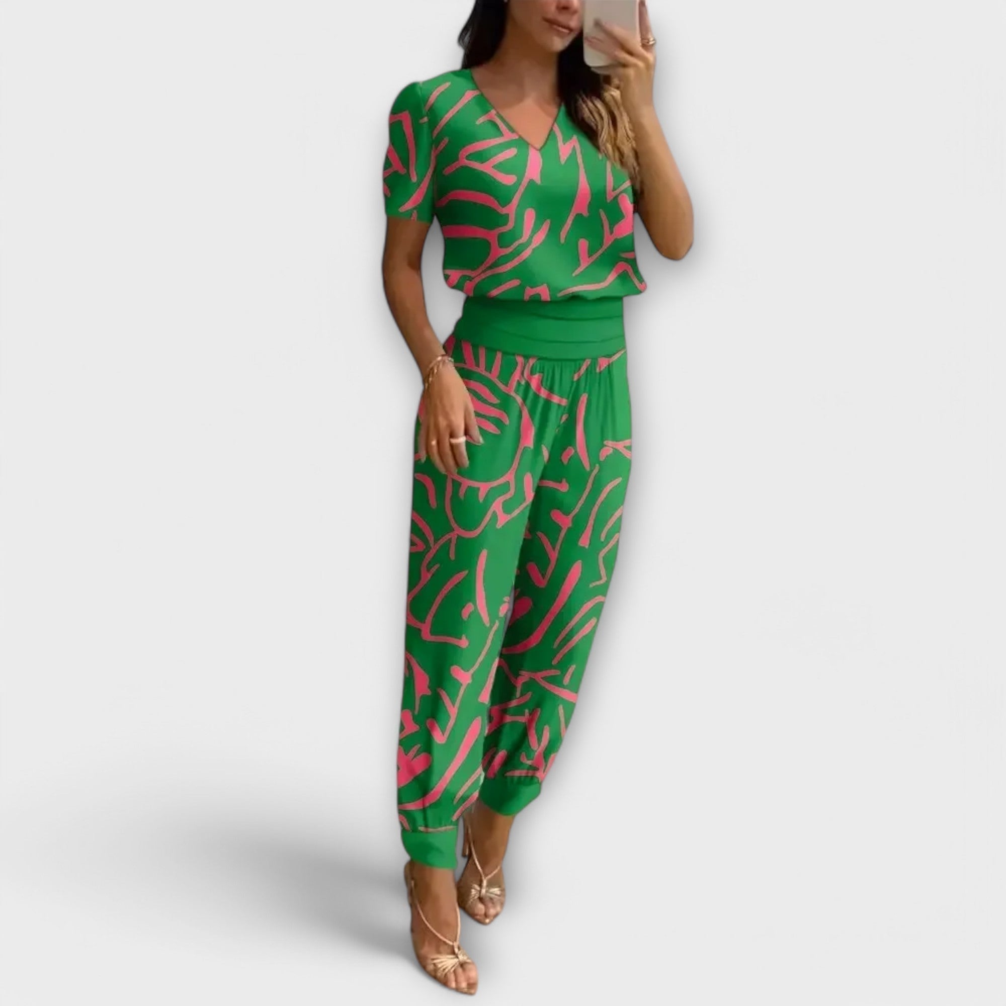 Irmelin – Set elegante con top e pantaloni